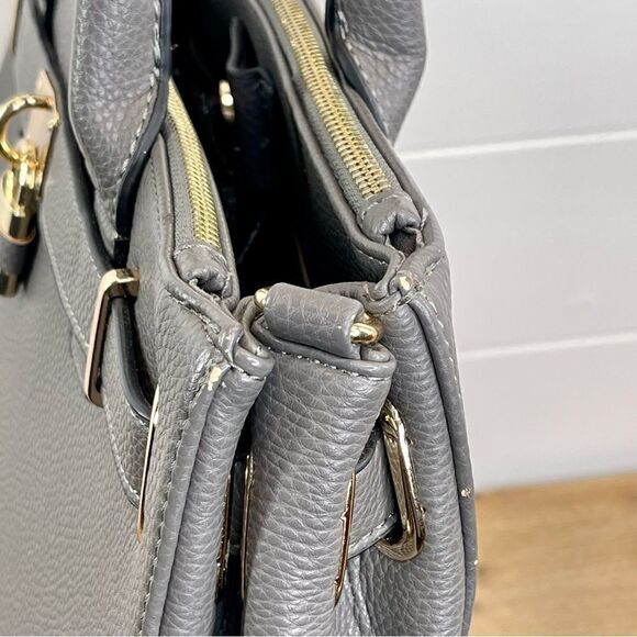 Dasein Women’s Handbag Satchel Top Handle Purse Gray - Picture 5 of 15